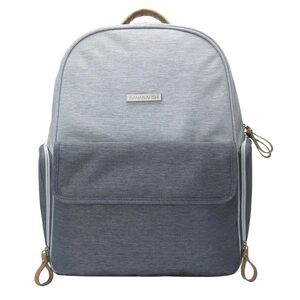 Bananafish Two-Tone Gray Baby Backpack Diaper Bag